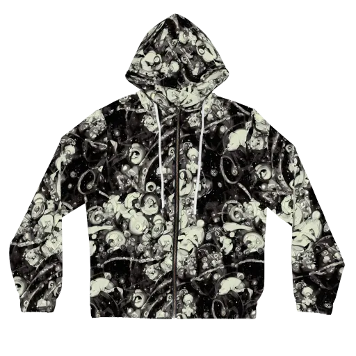 Nocturne Mosaic on a Women's Full-Zip Hoodie