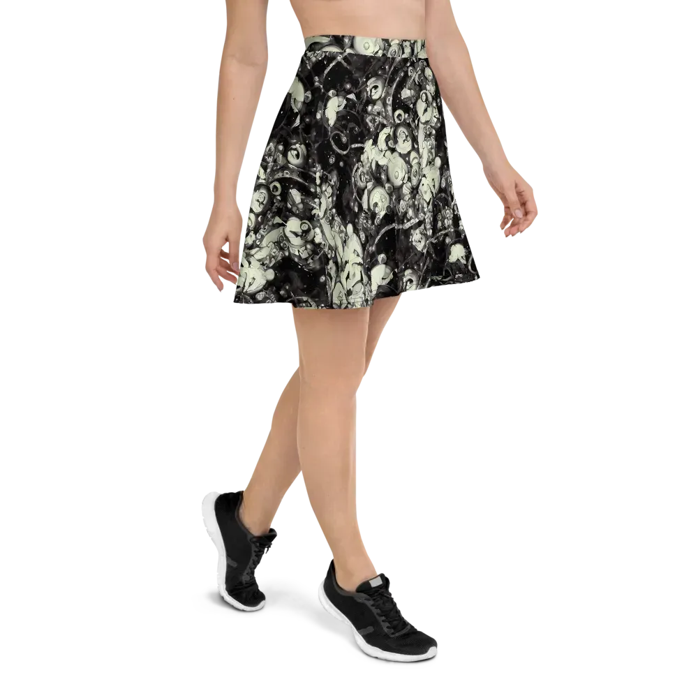 Nocturne Mosaic on Skater Skirt — Right