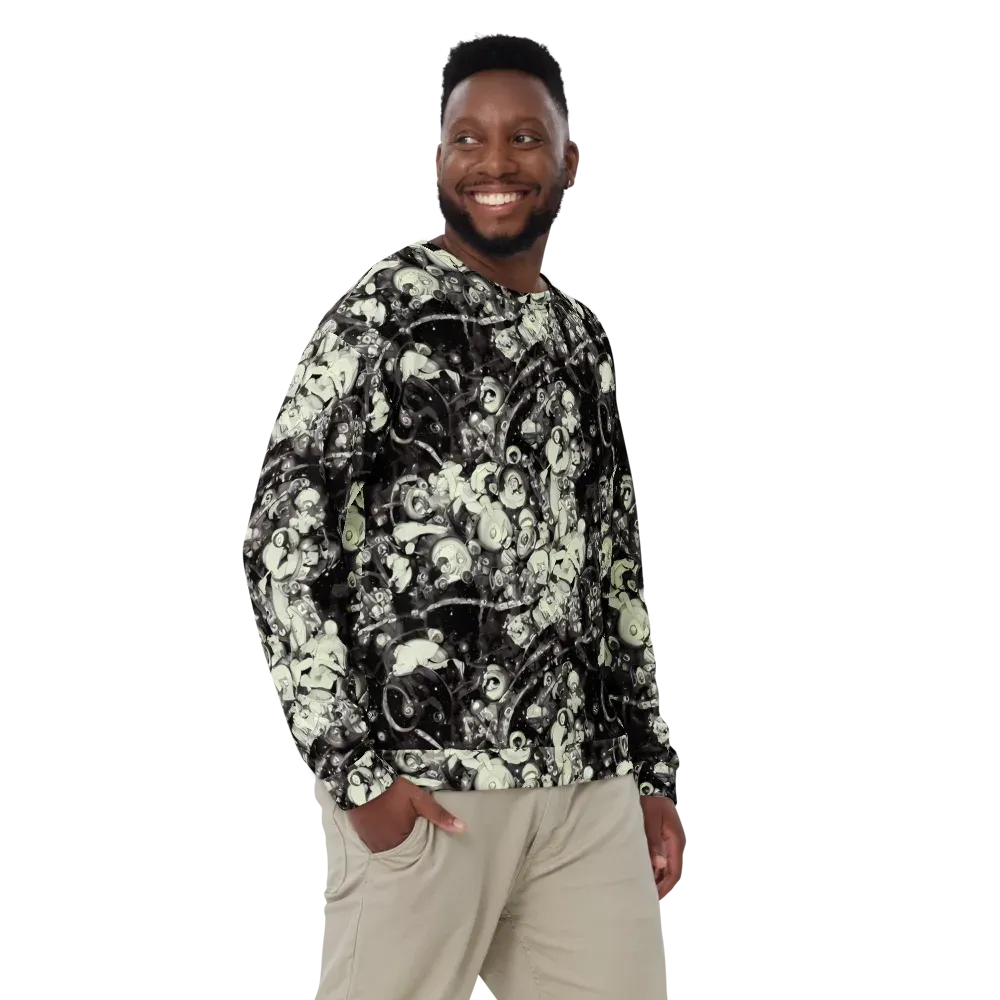Nocturne Mosaic on Sweatshirt — Front