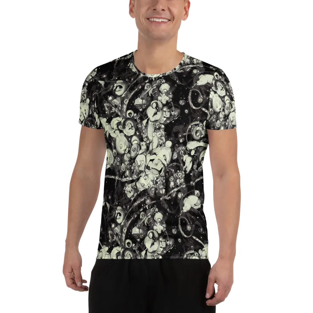 Nocturne Mosaic on Men's Athletic T-Shirt — Front
