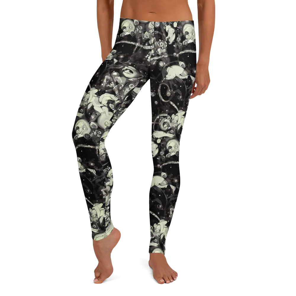 Nocturne Mosaic on Leggings — Front