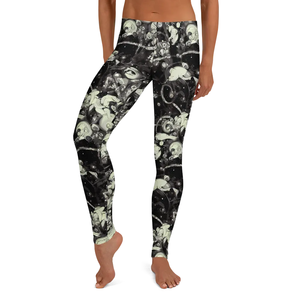Nocturne Mosaic on Leggings — Front