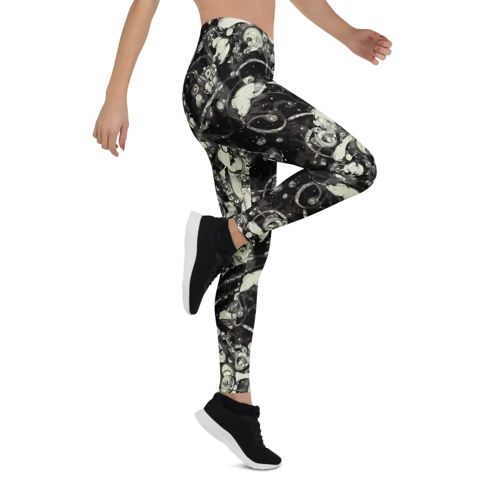 Nocturne Mosaic on Leggings — Right