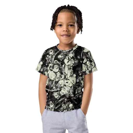 Nocturne Mosaic on a Kids Crew Neck T-Shirt
