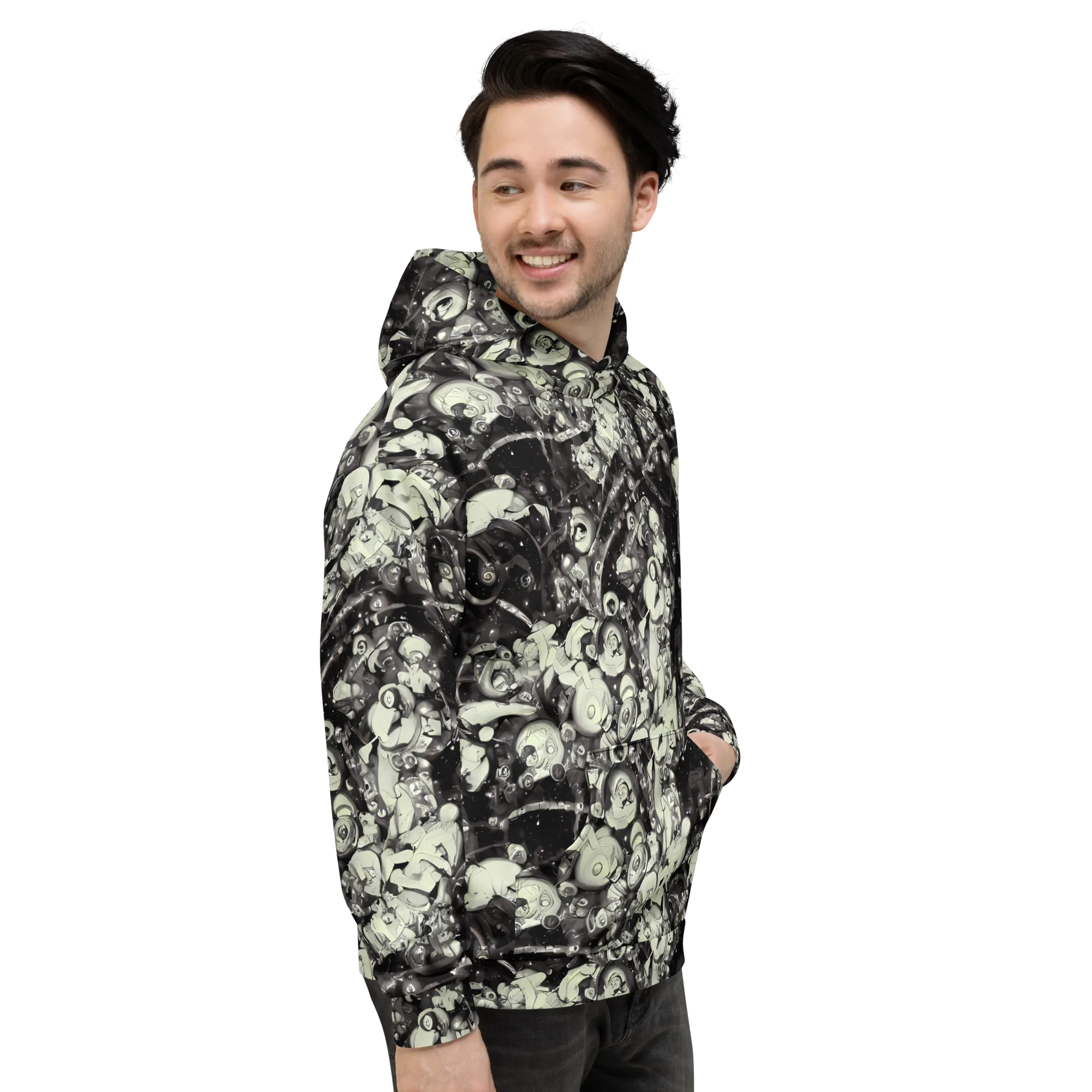 Nocturne Mosaic on Hoodie — Right