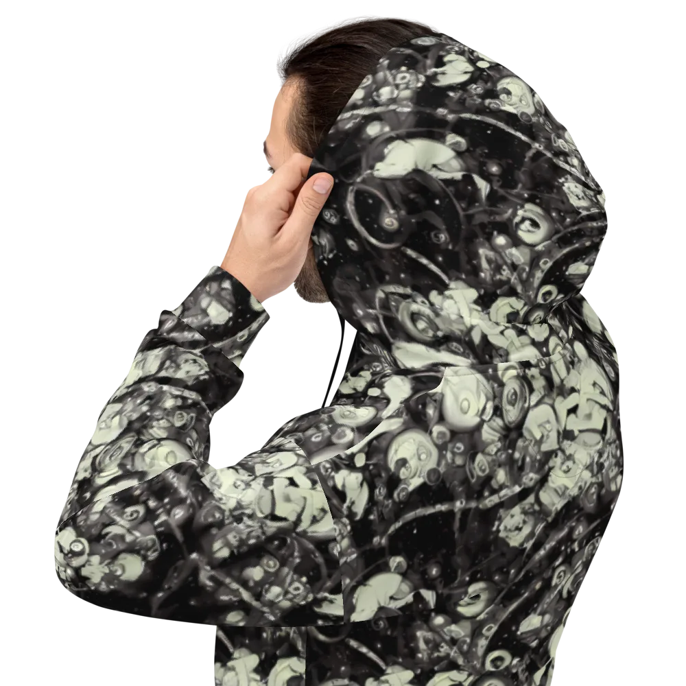 Nocturne Mosaic on Hoodie — Back