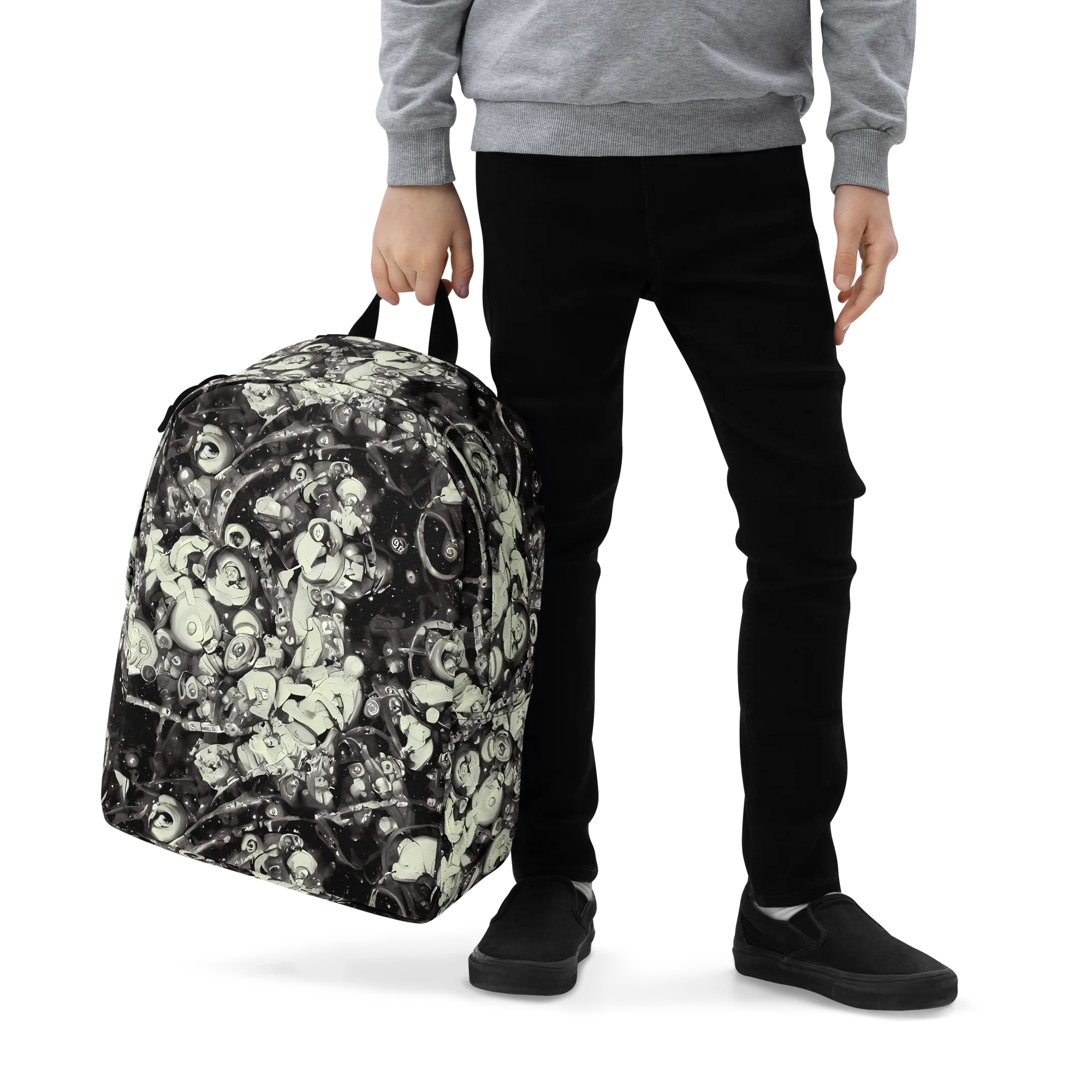 Nocturne Mosaic on Minimalist Backpack — Zoomed-in