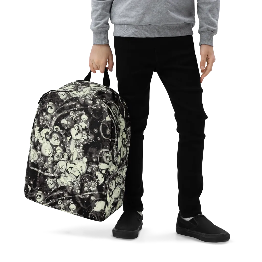 Nocturne Mosaic on Minimalist Backpack — Zoomed-in