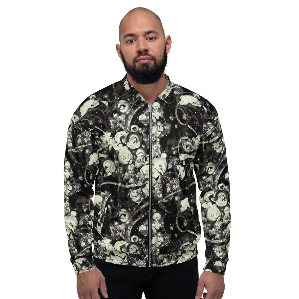 Nocturne Mosaic on Bomber Jacket — Front