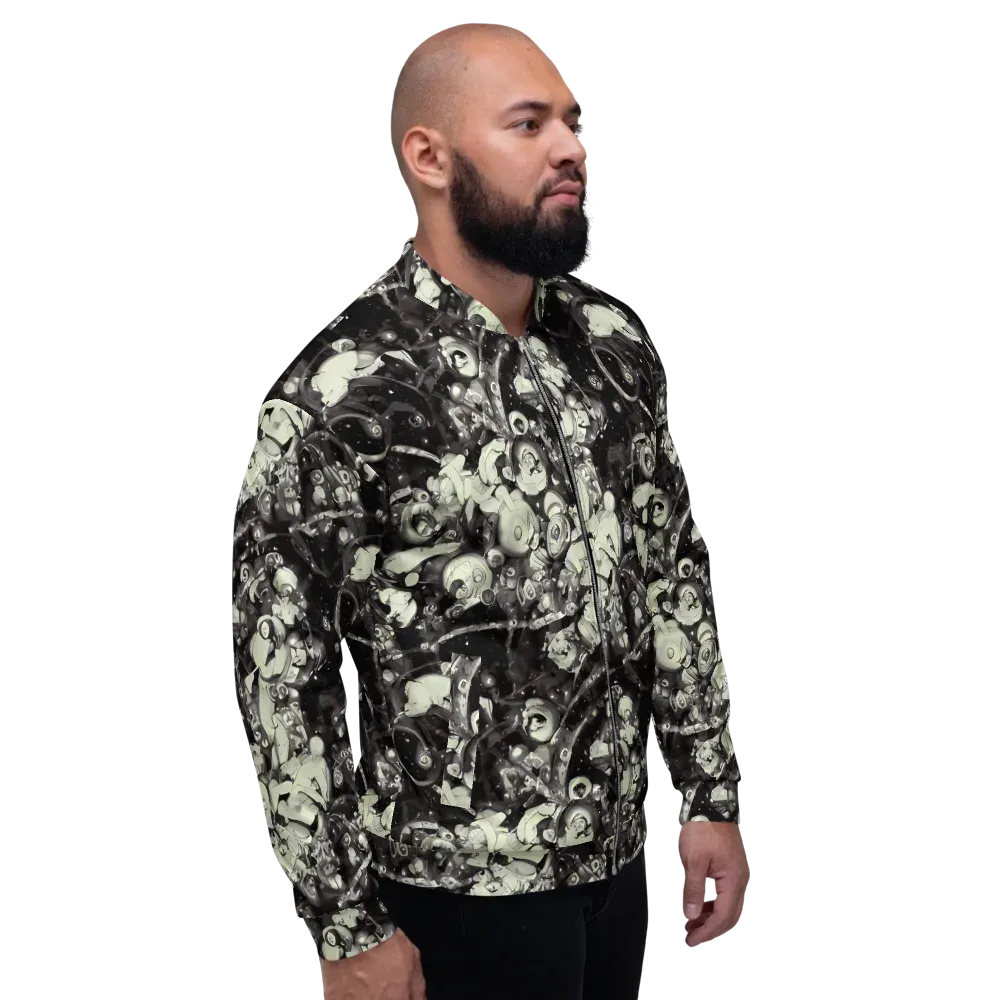 Nocturne Mosaic on Bomber Jacket — Right