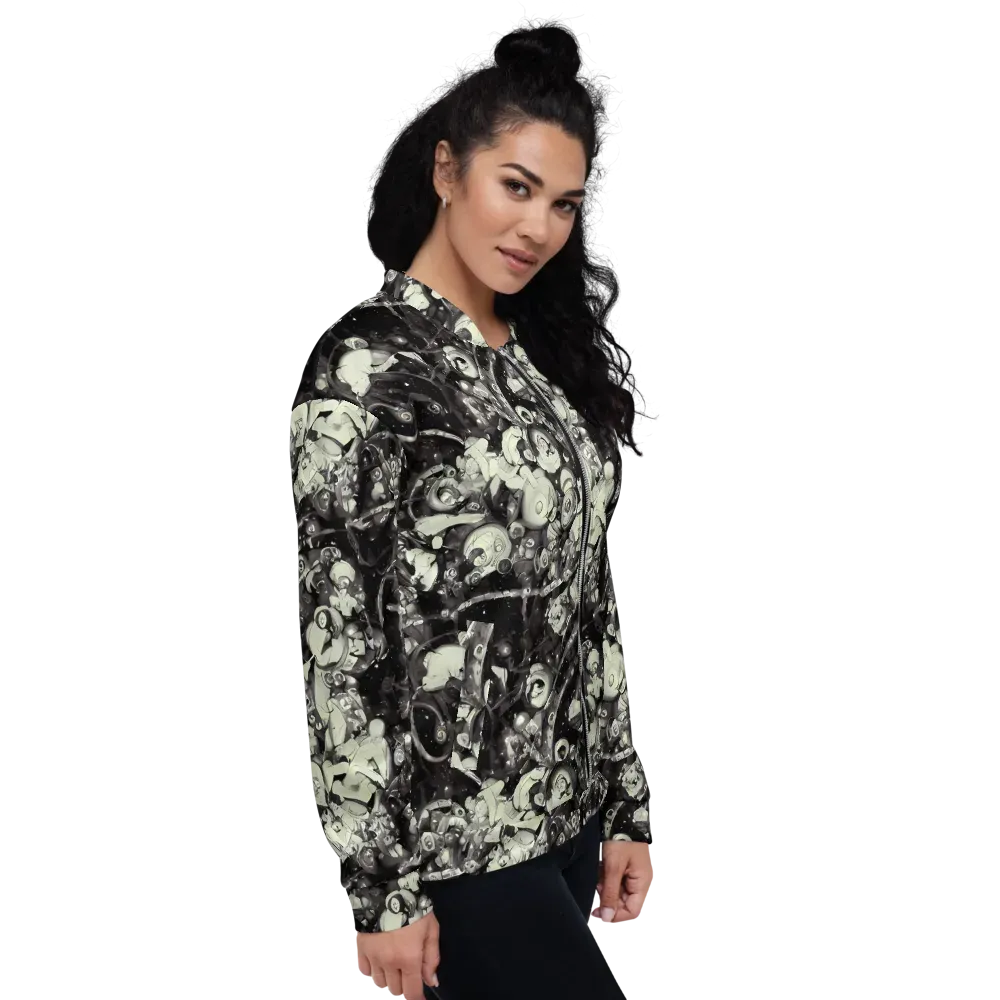 Nocturne Mosaic on Bomber Jacket — Right
