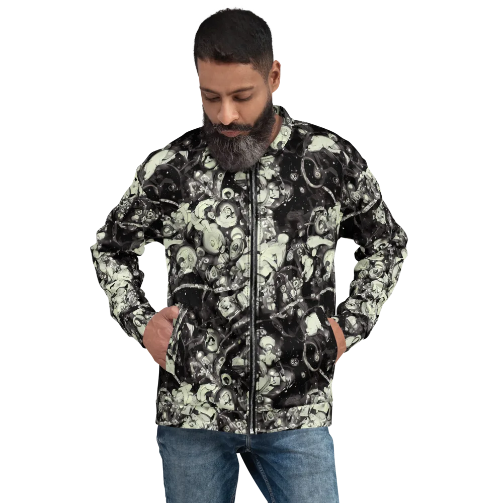 Nocturne Mosaic on Bomber Jacket — Front