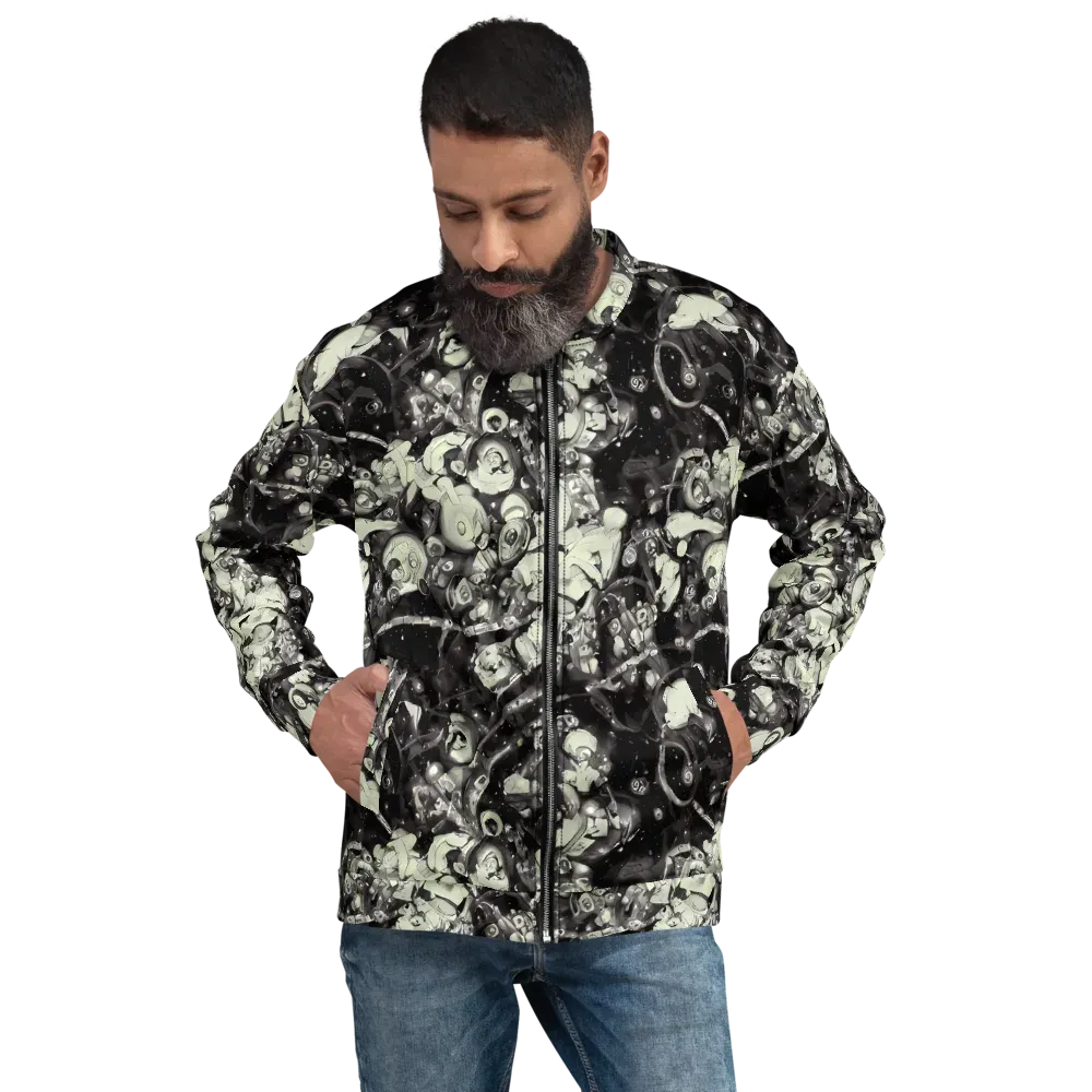 Nocturne Mosaic on Bomber Jacket — Front