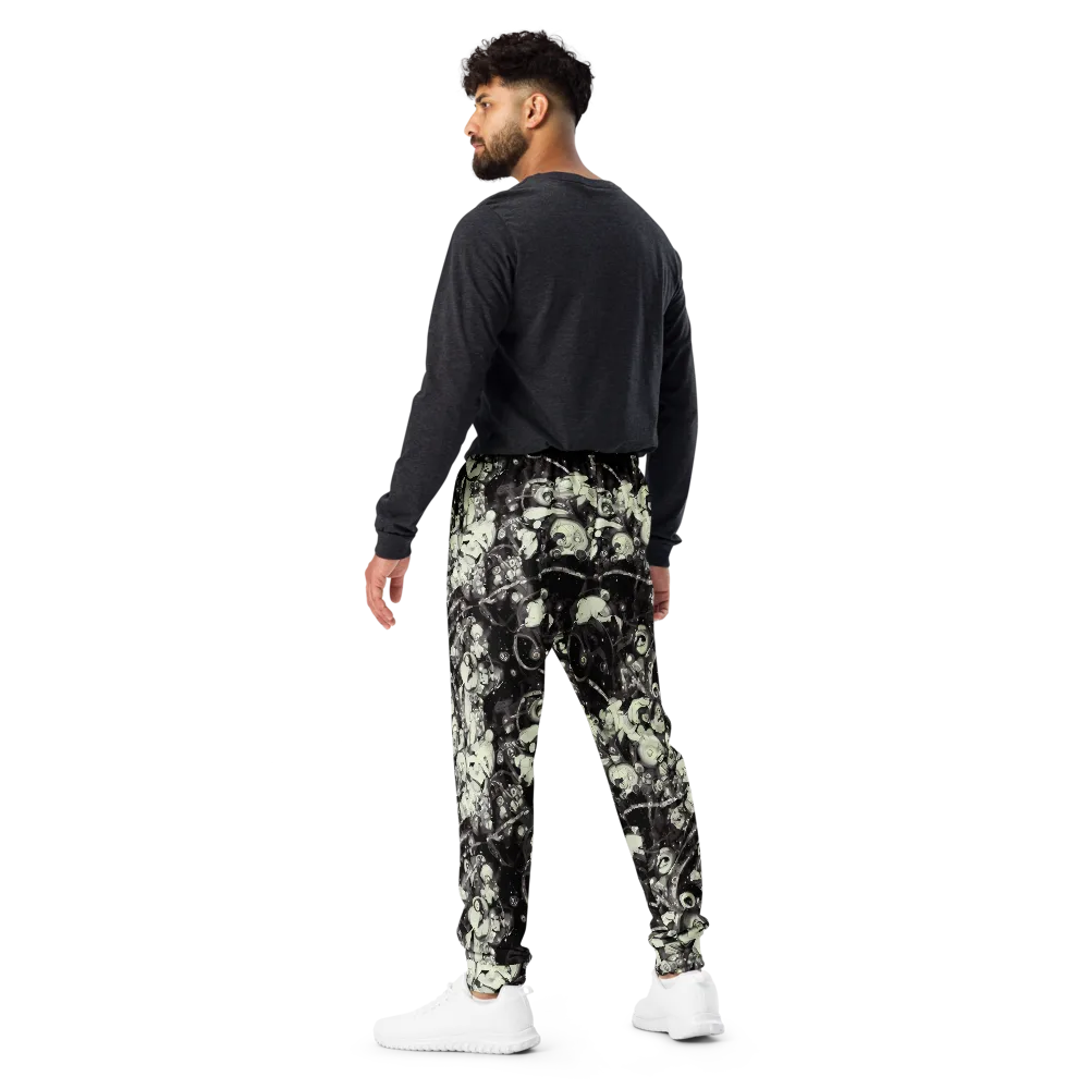 Nocturne Mosaic on Men's Joggers — Back