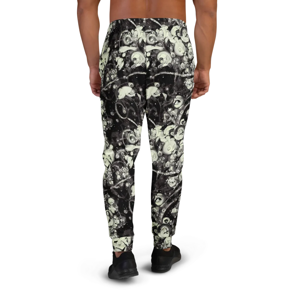 Nocturne Mosaic on Men's Joggers — Back
