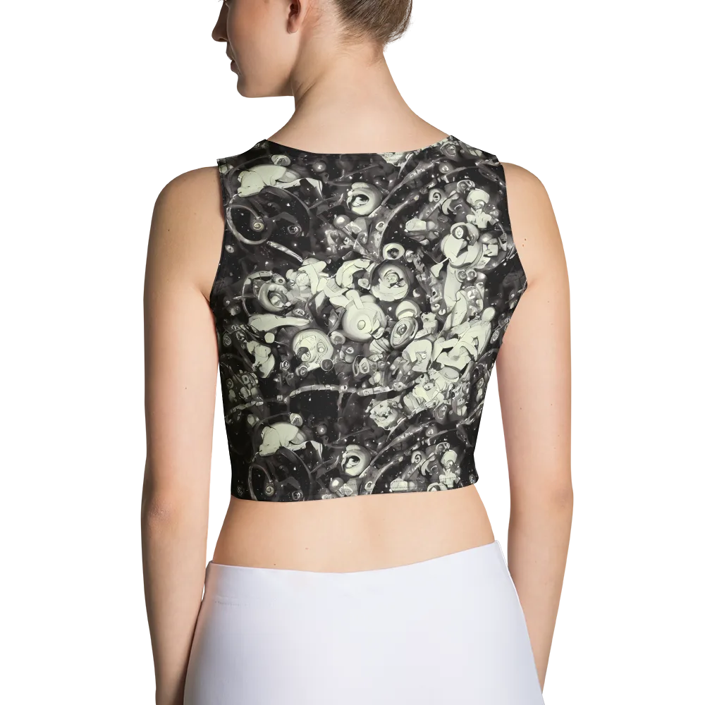 Nocturne Mosaic on Crop Top — Back