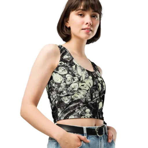 Nocturne Mosaic on a Crop Top