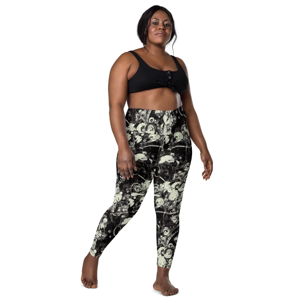 Nocturne Mosaic on Leggings with Pockets — Front