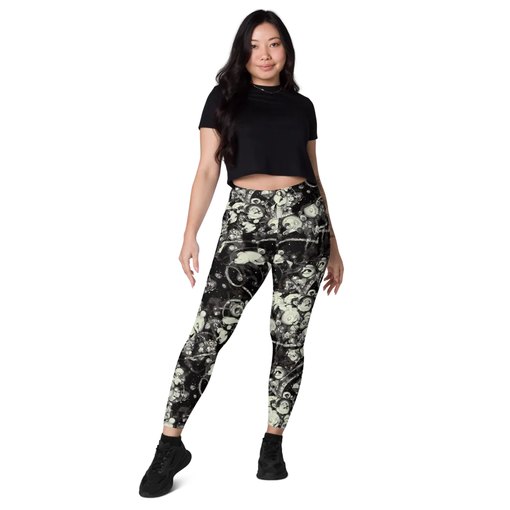Nocturne Mosaic on Leggings with Pockets — Front