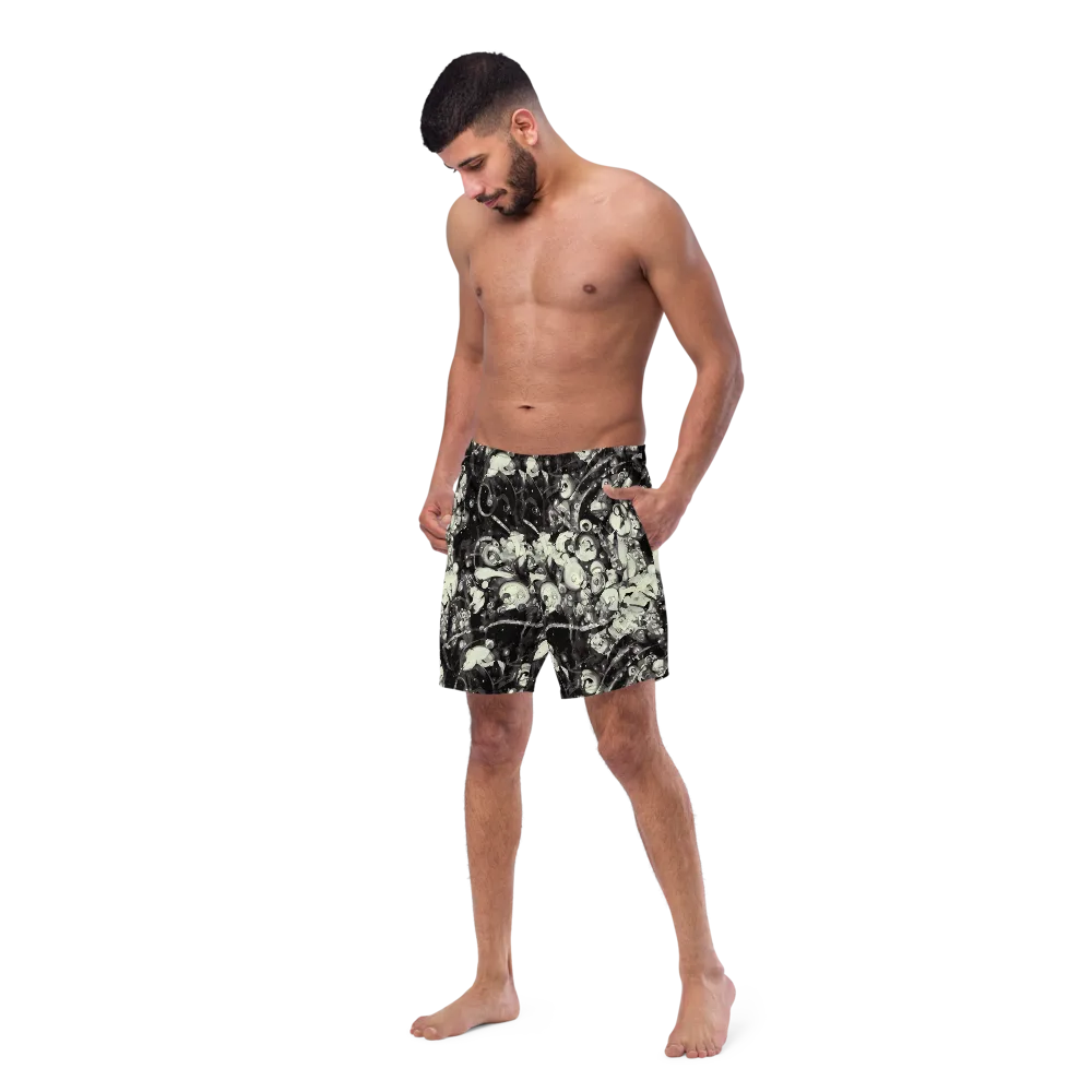 Nocturne Mosaic on Swim Trunks — Left Front