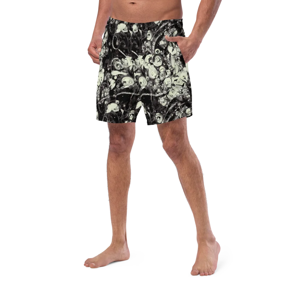 Nocturne Mosaic on Swim Trunks — Left Front