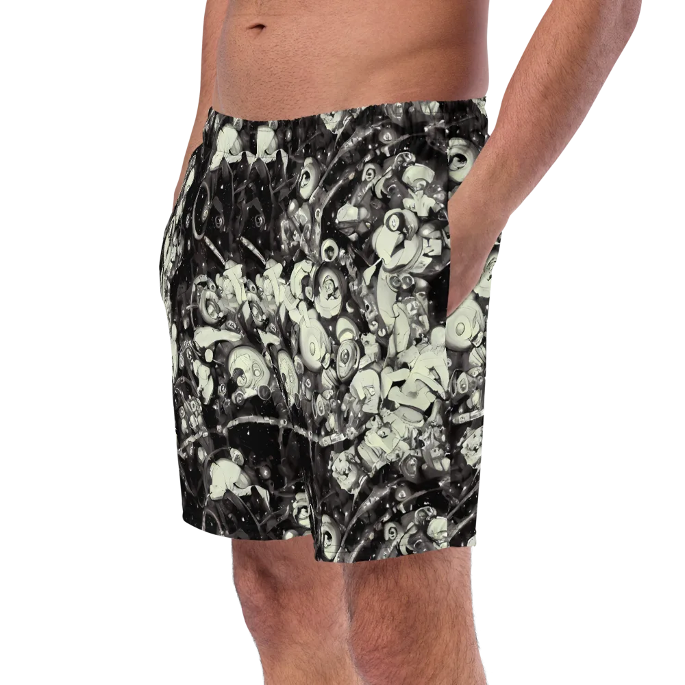 Nocturne Mosaic on Swim Trunks — Left Front