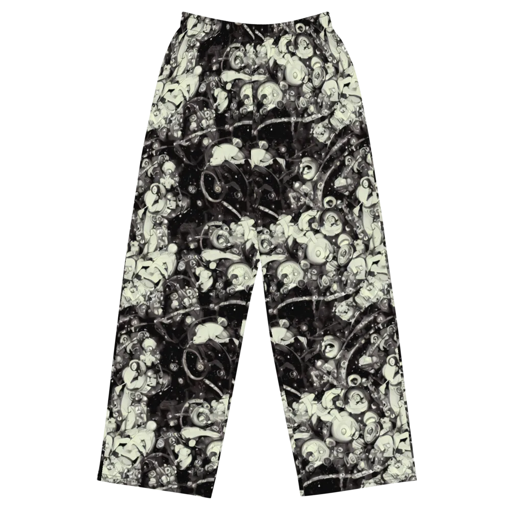 Nocturne Mosaic on Wide-Leg Pants — Front