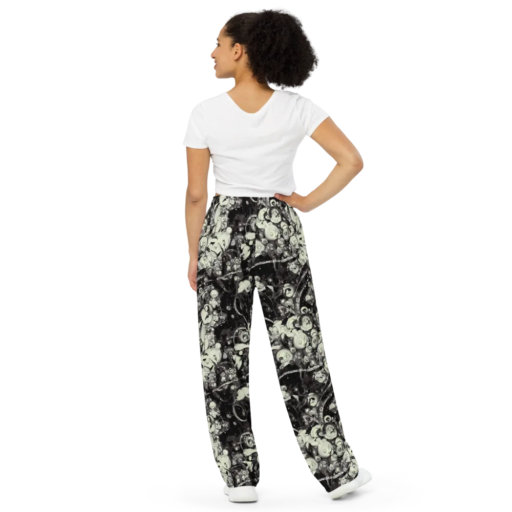 Nocturne Mosaic on Wide-Leg Pants — Back