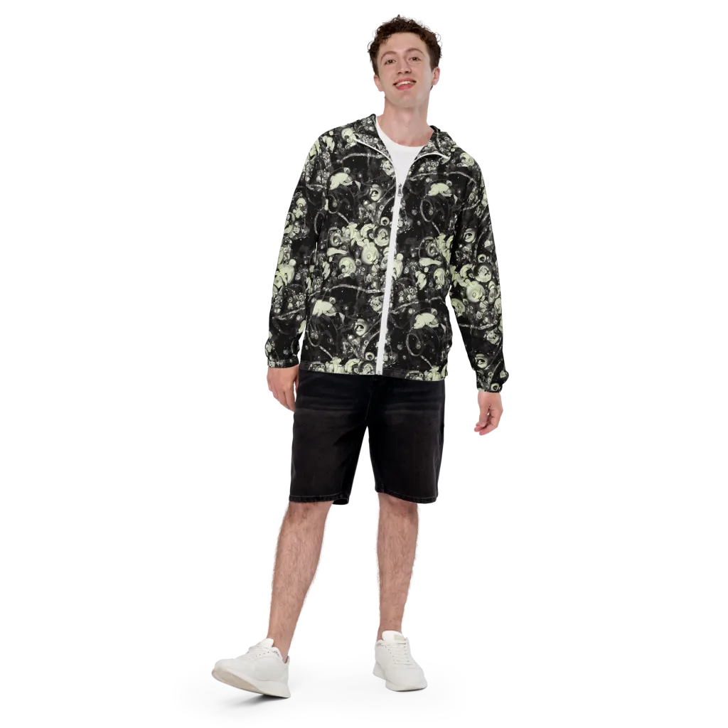 Nocturne Mosaic on Men's Windbreaker — Front