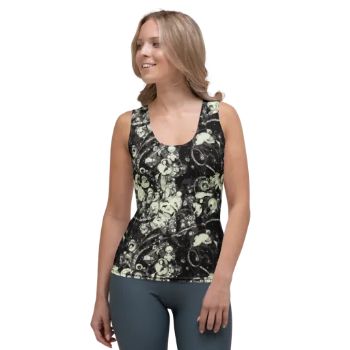 Nocturne Mosaic on a Women's Tank Top