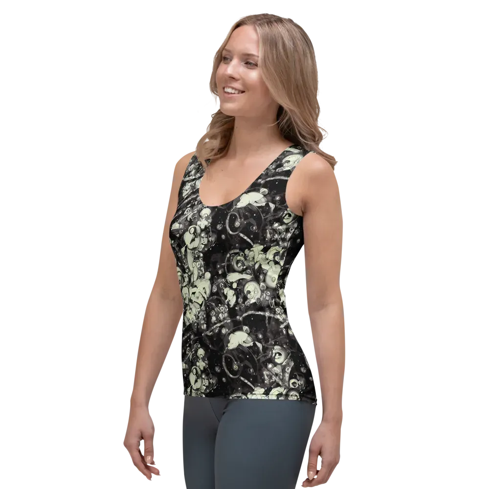 Nocturne Mosaic on Women's Tank Top — Left Front