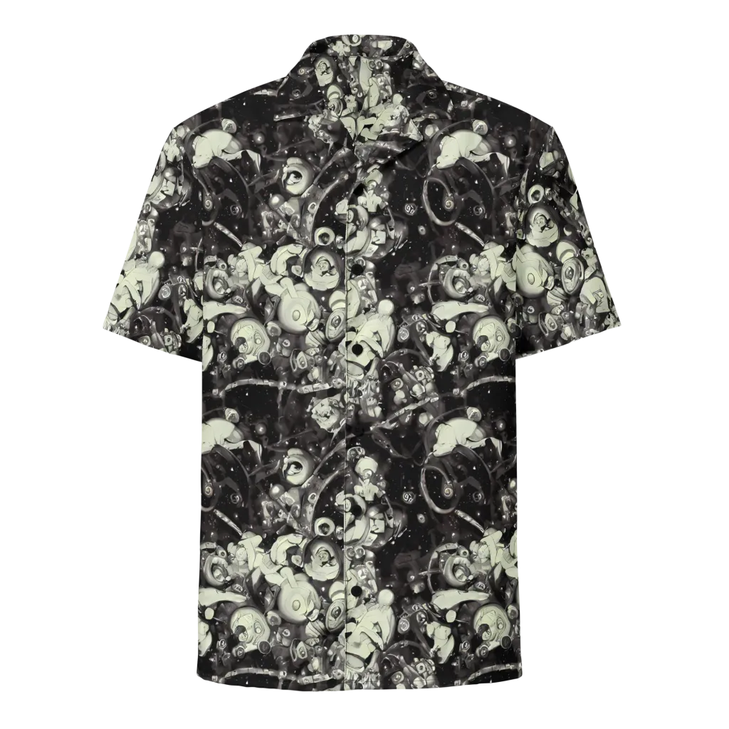 Nocturne Mosaic on Button Shirt — Front