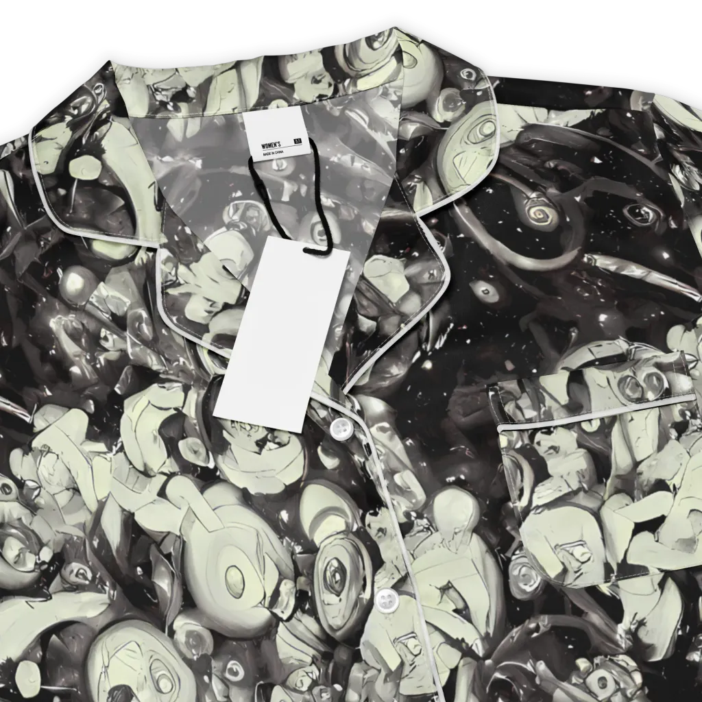 Nocturne Mosaic on Women's Short Sleeve Pajama Top — Product details