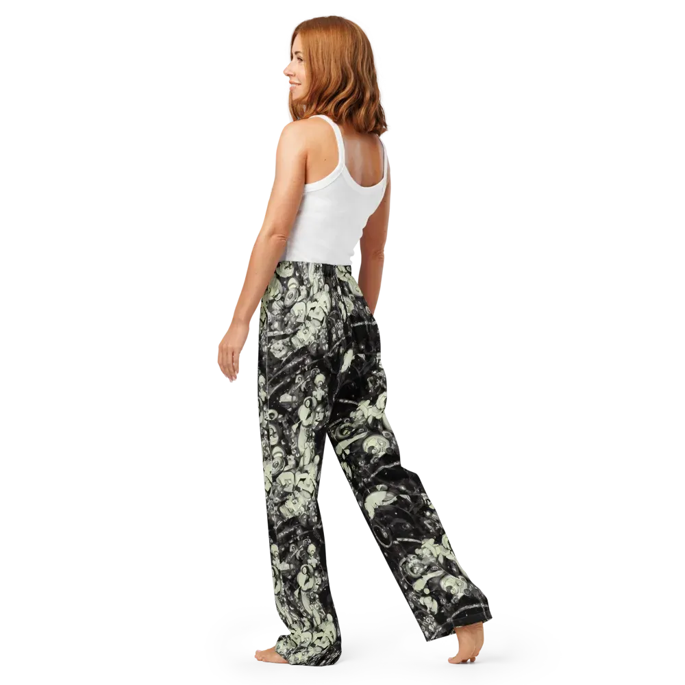 Nocturne Mosaic on Women's Pajama Pants — Back