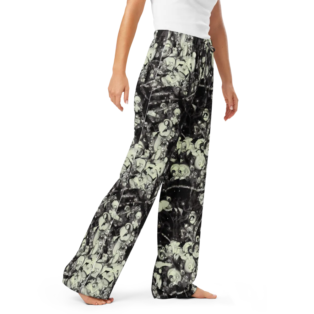 Nocturne Mosaic on Women's Pajama Pants — Right Front