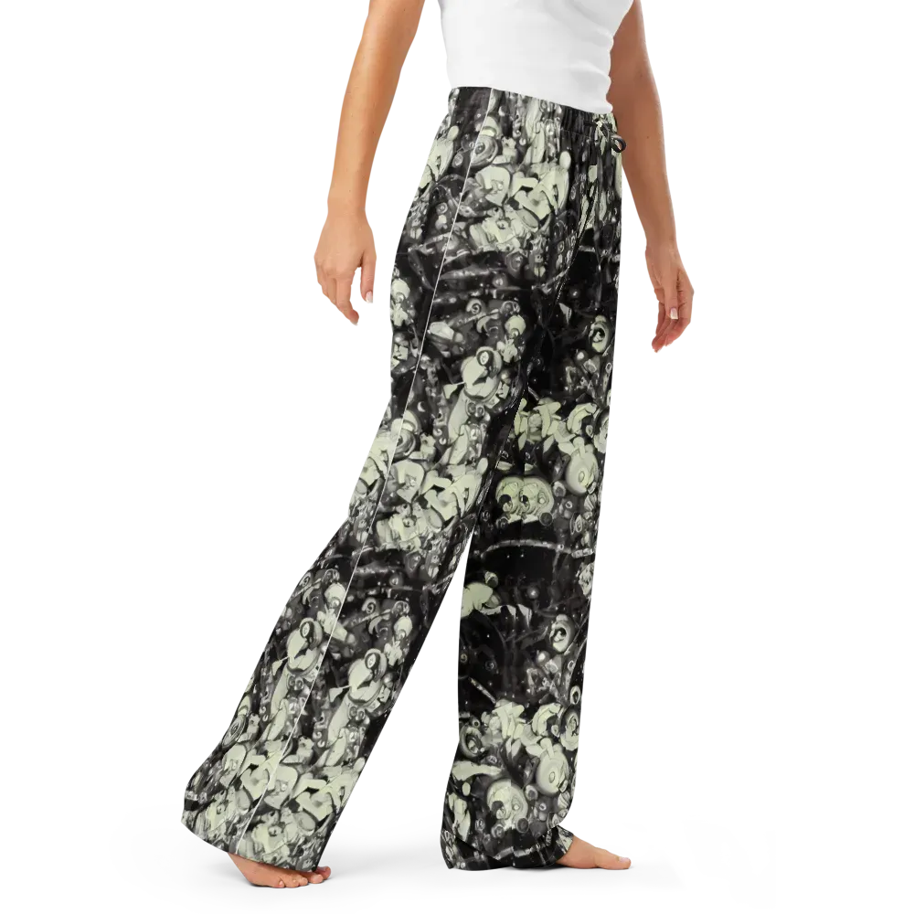 Nocturne Mosaic on Women's Pajama Pants — Right Front