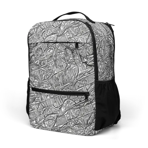 Monochrome Riot on a Utility Backpack