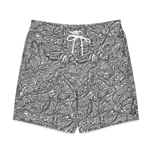 Monochrome Riot on a Men's Board Shorts
