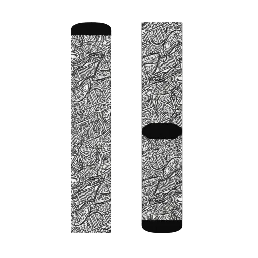 Monochrome Riot on a Socks