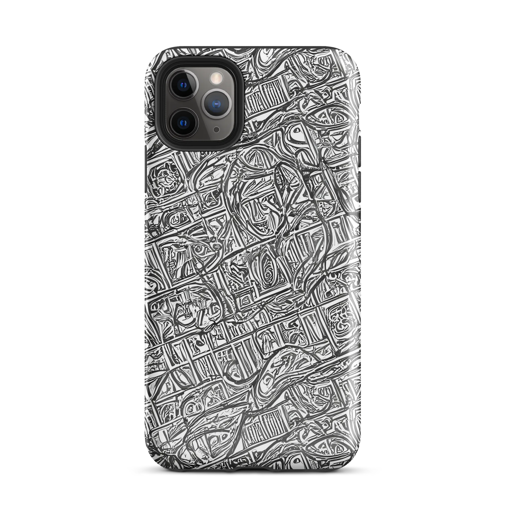 Monochrome Riot on Tough Case for iPhone® — Front