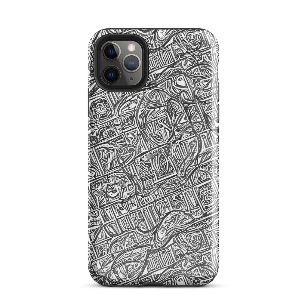 Monochrome Riot on Tough Case for iPhone® — Front