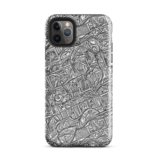 Monochrome Riot on a Tough Case for iPhone®