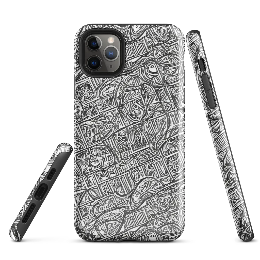 Monochrome Riot on Tough Case for iPhone® — Front