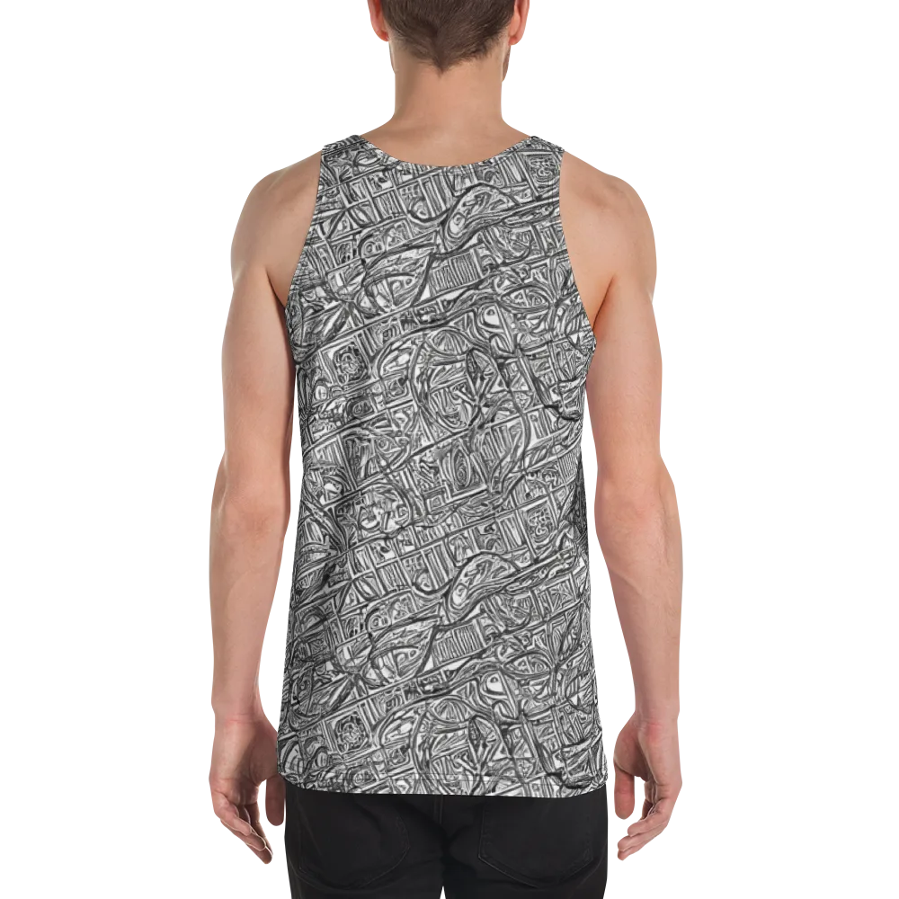 Monochrome Riot on Men's Tank Top — Back