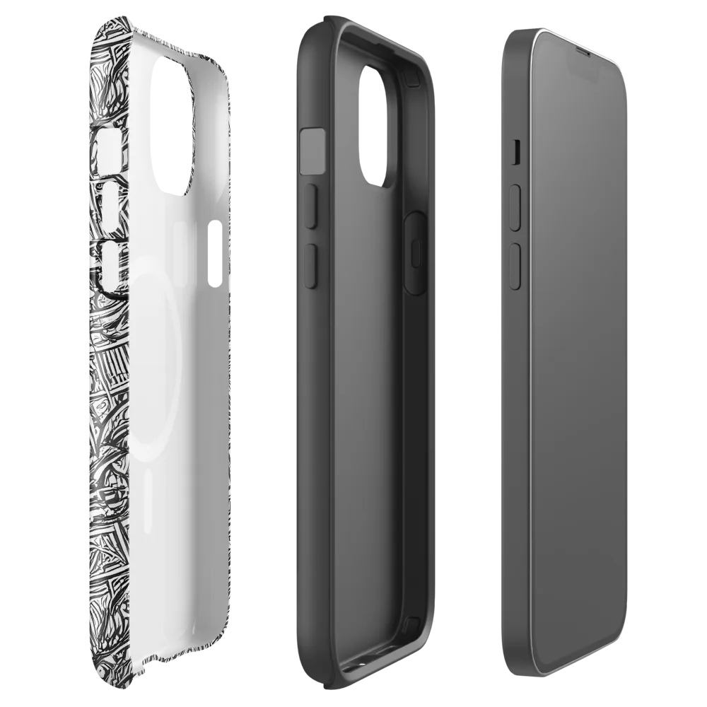 Monochrome Riot on MagSafe Tough Case for iPhone® — Front