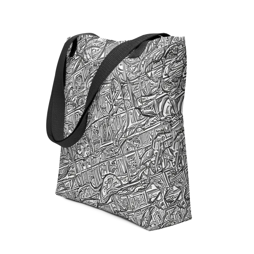 Monochrome Riot on Tote Bag — Front