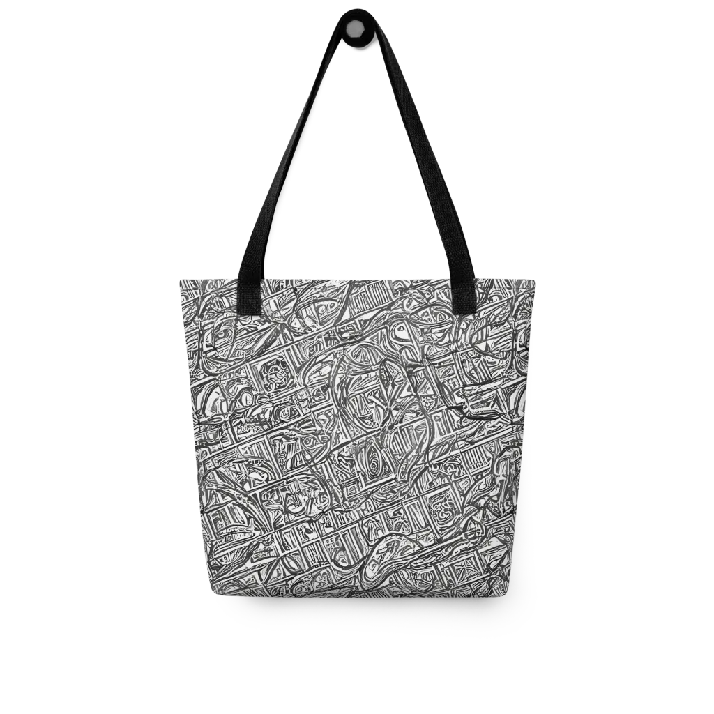 Monochrome Riot on Tote Bag — Front
