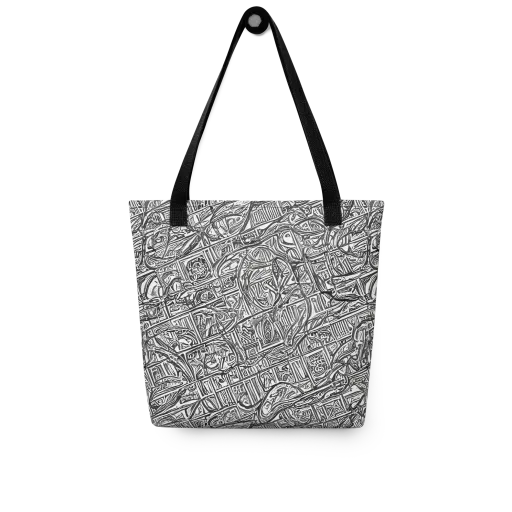 Monochrome Riot on a Tote Bag