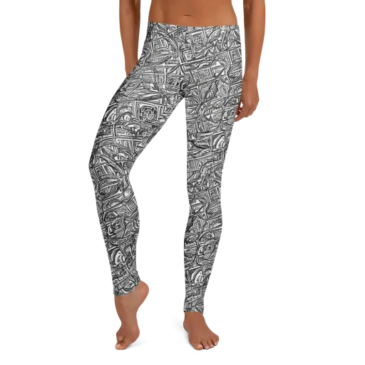 Monochrome Riot on a Leggings