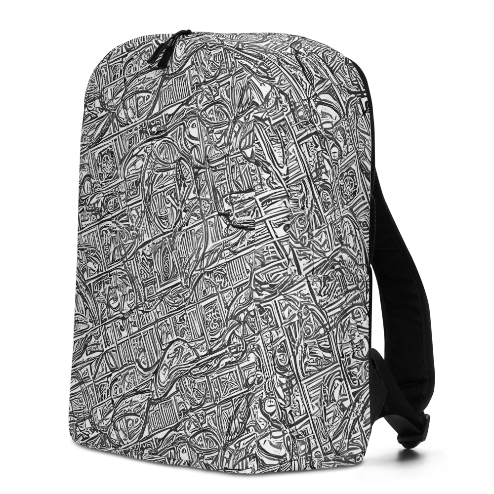 Monochrome Riot on Minimalist Backpack — Left